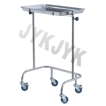 Edelstahl-Mayo Tray Stand Trolley mit zwei Posts